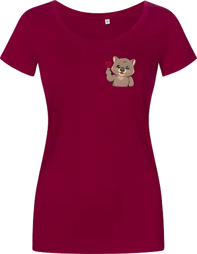 fromWolimswithLove-pocket - Smilow, Wolims, Twitch, Streamer, Katze, Chaos, Liebe, Herz - Damen T-Shirt