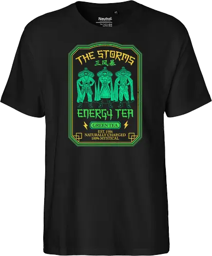 The Storms Energy Tea - big trouble in little china, 80s, 80s movies, cult movies, geek, green tea, jack burton, lo pan, martial arts, matcha, nerd, nostalgia, retro, tea drinker, vintage - Fairtrade T-Shirt
