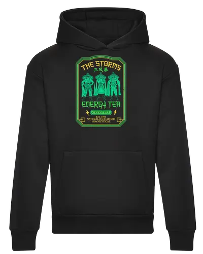 The Storms Energy Tea - big trouble in little china, 80s, 80s movies, cult movies, geek, green tea, jack burton, lo pan, martial arts, matcha, nerd, nostalgia, retro, tea drinker, vintage - Heavyweight Hoodie