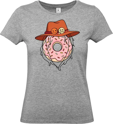 The Ultimate Anime Meme - One Piece meme shirt, Portgas D Ace merch, Fire Fist donut graphic, dark humor anime tee, tragic anime meme apparel, iconic pirate hat design, otaku inside joke clothing, funny manga streetwear, aesthetic anime food shirt, anime heartbreak tee - Standard T-Shirt (Frauen)