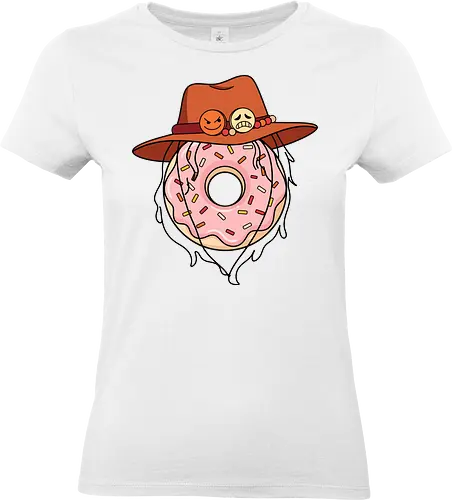 The Ultimate Anime Meme - One Piece meme shirt, Portgas D Ace merch, Fire Fist donut graphic, dark humor anime tee, tragic anime meme apparel, iconic pirate hat design, otaku inside joke clothing, funny manga streetwear, aesthetic anime food shirt, anime heartbreak tee - Standard T-Shirt (Frauen)