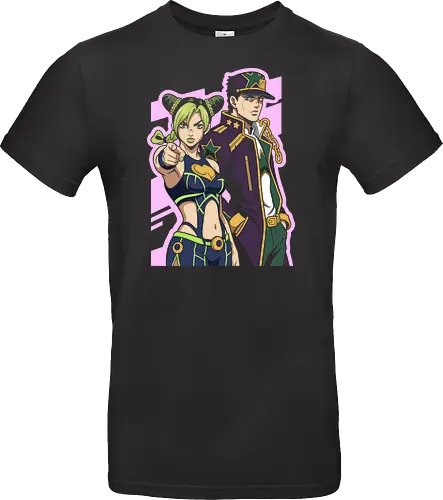 Ocean Lineage: The Star Legacy - Jojo Bizarre Adventure shirt, Jolyne Cujoh graphic tee, Jotaro Kujo merch, Stone Ocean apparel, anime family streetwear, bizarre anime fashion, JJBA part 6 clothing, aesthetic otaku graphic, shonen manga fashion, anime pose shirt - Standard T-Shirt