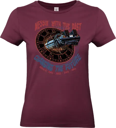 Mess with the past change the future - Movie, film, classic movie, time travel, family, sci-fi, comedy, future - Standard T-Shirt (Frauen)