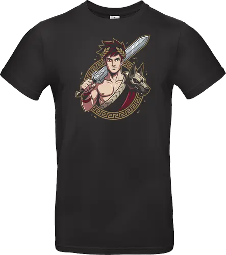 Prince of the Underworld: The Defiant God - Hades game shirt, Zagreus graphic tee, indie gaming apparel, Greek mythology streetwear, Cerberus hound design, prince of the underworld merch, retro gamer fashion, roguelike video game tee, aesthetic geek clothing, minimalist mythology art - Standard T-Shirt