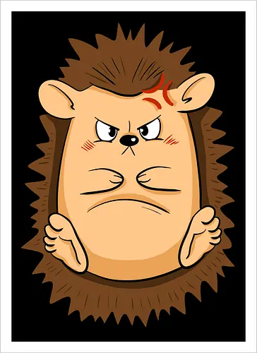 Grumpy Igel - Grumpy, Igel, Comic, Hedgehog - Kunstdruck