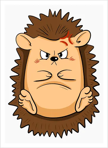 Grumpy Igel - Grumpy, Igel, Comic, Hedgehog - Kunstdruck