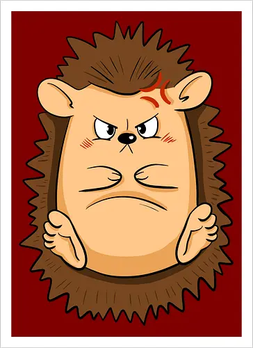 Grumpy Igel - Grumpy, Igel, Comic, Hedgehog - Kunstdruck
