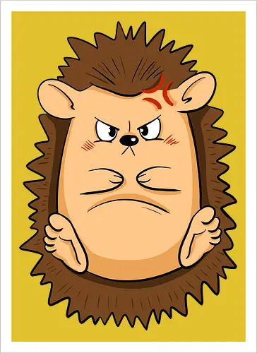 Grumpy Igel - Grumpy, Igel, Comic, Hedgehog - Kunstdruck
