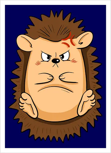 Grumpy Igel - Grumpy, Igel, Comic, Hedgehog - Kunstdruck