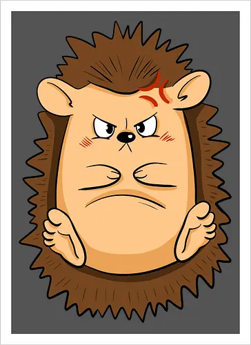 Grumpy Igel - Grumpy, Igel, Comic, Hedgehog - Kunstdruck