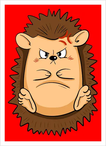 Grumpy Igel - Grumpy, Igel, Comic, Hedgehog - Kunstdruck