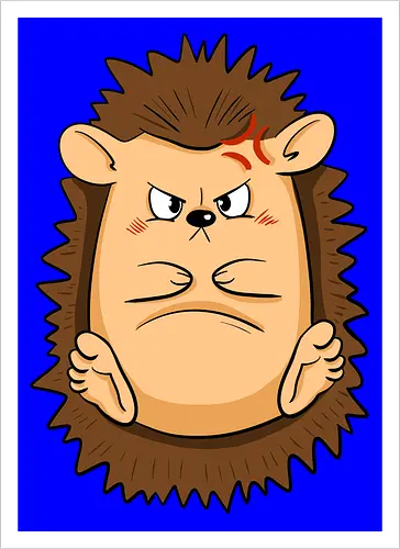 Grumpy Igel - Grumpy, Igel, Comic, Hedgehog - Kunstdruck