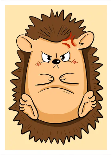 Grumpy Igel - Grumpy, Igel, Comic, Hedgehog - Kunstdruck