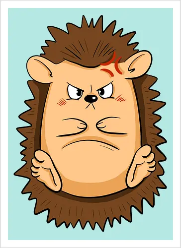 Grumpy Igel - Grumpy, Igel, Comic, Hedgehog - Kunstdruck