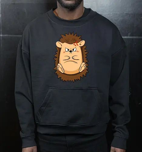 Grumpy Igel - Grumpy, Igel, Comic, Hedgehog - Cropped Sweatshirt