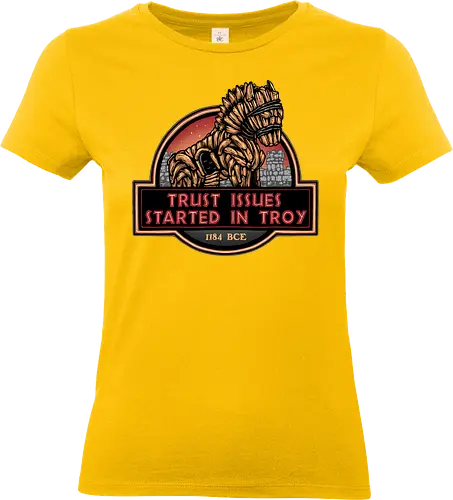 Trust Issues Started In Troy - Movie, film, myth, adventure, poem, action, fantasy, mythic, trust, funny - Standard T-Shirt (Frauen)