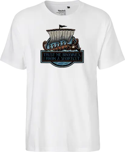 Shortcut took 10 years - Movie, film, myth, adventure, poem, action, fantasy, mythic, funny, humor - Fairtrade T-Shirt