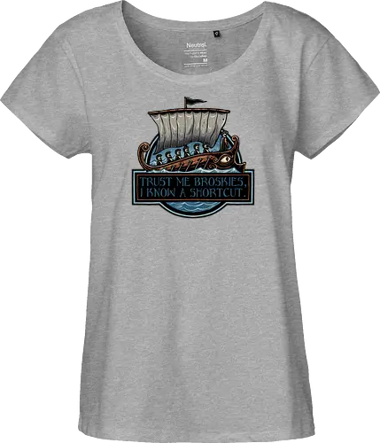 Shortcut took 10 years - Movie, film, myth, adventure, poem, action, fantasy, mythic, funny, humor - Fairtrade Girl Shirt