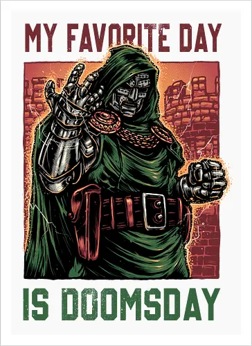 My Favorite Day is Doomsday - Movie, film, comics, sci-fi, science fiction, action, character, super villain - Kunstdruck