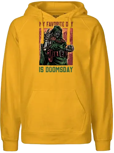 My Favorite Day is Doomsday - Movie, film, comics, sci-fi, science fiction, action, character, super villain - Fairtrade Hoodie