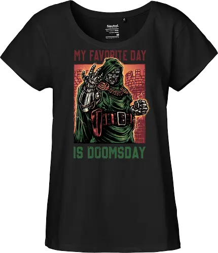 My Favorite Day is Doomsday - Movie, film, comics, sci-fi, science fiction, action, character, super villain - Fairtrade Girl Shirt