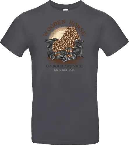 Wooden Horse Courier Service - Movie, film, myth, adventure, poem, action, fantasy, mythic, horse - Standard T-Shirt