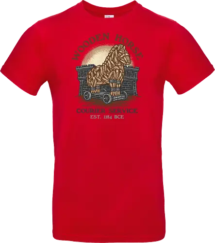 Wooden Horse Courier Service - Movie, film, myth, adventure, poem, action, fantasy, mythic, horse - Standard T-Shirt