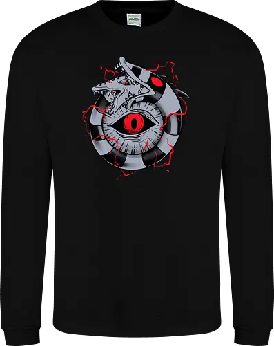 hell ouroboros - Demon, ouroboros, creature, alleyeseeing, snakes, serpent, redeyes, timburton, illuminati - Sweatshirt