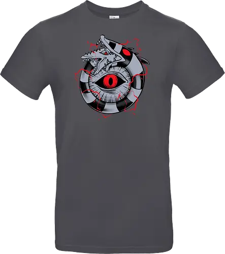 hell ouroboros - Demon, ouroboros, creature, alleyeseeing, snakes, serpent, redeyes, timburton, illuminati - Standard T-Shirt