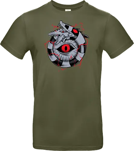 hell ouroboros - Demon, ouroboros, creature, alleyeseeing, snakes, serpent, redeyes, timburton, illuminati - Standard T-Shirt