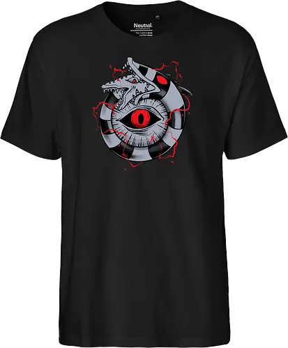 hell ouroboros - Demon, ouroboros, creature, alleyeseeing, snakes, serpent, redeyes, timburton, illuminati - Fairtrade T-Shirt