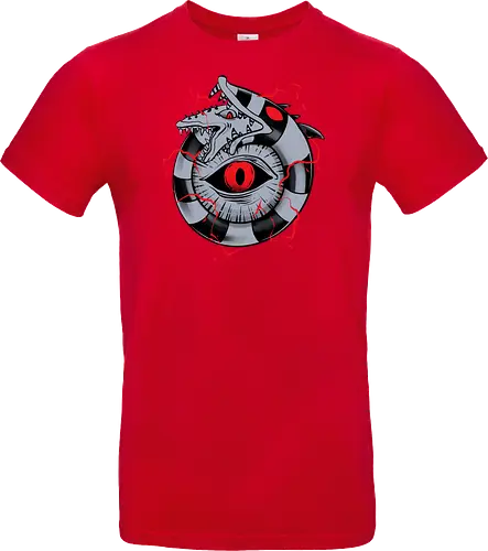 hell ouroboros - Demon, ouroboros, creature, alleyeseeing, snakes, serpent, redeyes, timburton, illuminati - Standard T-Shirt