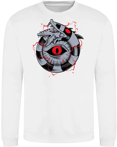 hell ouroboros - Demon, ouroboros, creature, alleyeseeing, snakes, serpent, redeyes, timburton, illuminati - Sweatshirt