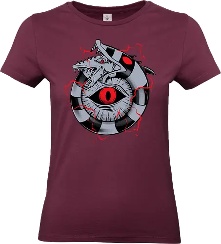 hell ouroboros - Demon, ouroboros, creature, alleyeseeing, snakes, serpent, redeyes, timburton, illuminati - Standard T-Shirt (Frauen)
