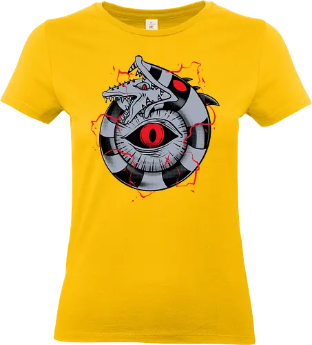 hell ouroboros - Demon, ouroboros, creature, alleyeseeing, snakes, serpent, redeyes, timburton, illuminati - Standard T-Shirt (Frauen)