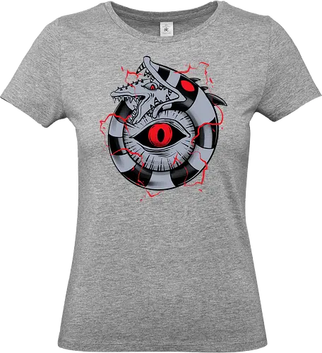 hell ouroboros - Demon, ouroboros, creature, alleyeseeing, snakes, serpent, redeyes, timburton, illuminati - Standard T-Shirt (Frauen)