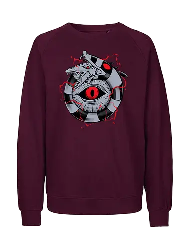 hell ouroboros - Demon, ouroboros, creature, alleyeseeing, snakes, serpent, redeyes, timburton, illuminati - Fairtrade Sweatshirt