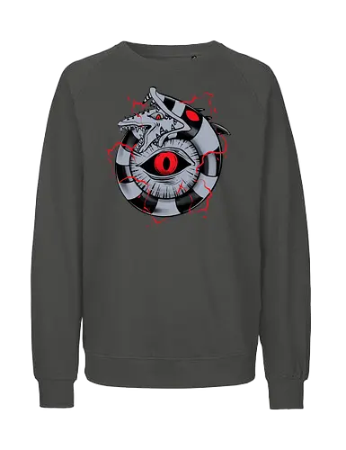 hell ouroboros - Demon, ouroboros, creature, alleyeseeing, snakes, serpent, redeyes, timburton, illuminati - Fairtrade Sweatshirt