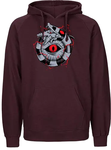 hell ouroboros - Demon, ouroboros, creature, alleyeseeing, snakes, serpent, redeyes, timburton, illuminati - Fairtrade Hoodie