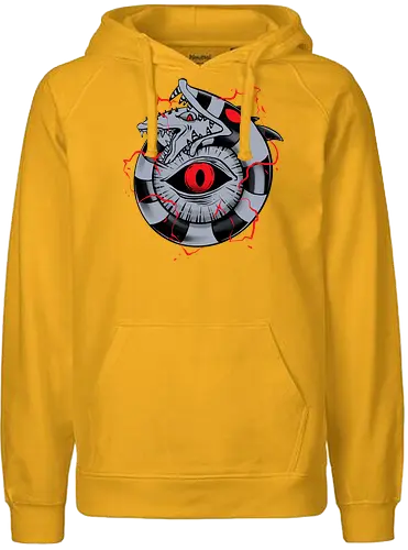 hell ouroboros - Demon, ouroboros, creature, alleyeseeing, snakes, serpent, redeyes, timburton, illuminati - Fairtrade Hoodie