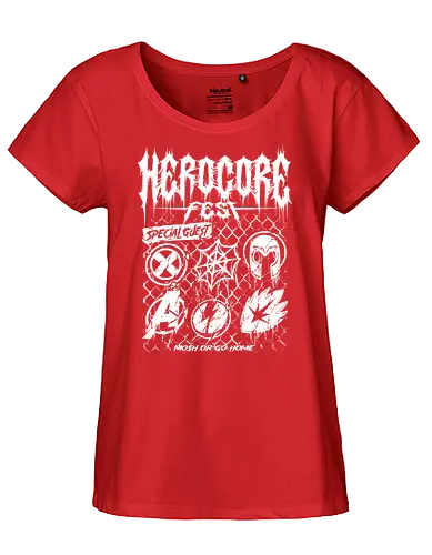 herocore fest  - herocore, avengers, thunderbolt, Magnet, Superhero, galactic, villain, guardian - Fairtrade Girl Shirt