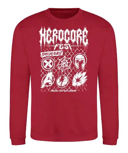 herocore fest  - herocore, avengers, thunderbolt, Magnet, Superhero, galactic, villain, guardian - Sweatshirt