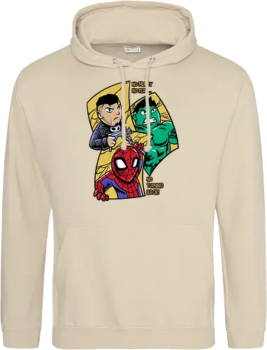 no turning back - Superhero, Superhero, Superhero, superhero, antihero, cool, chibi, cartoon - Standard Hoodie