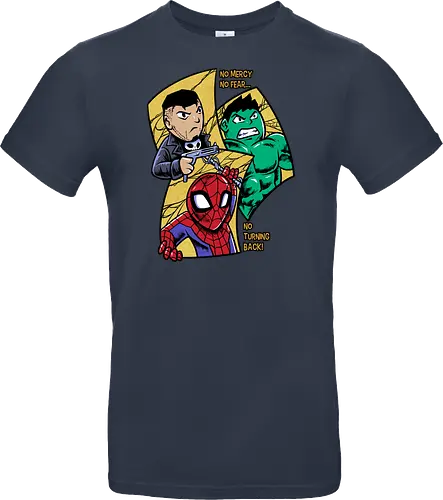no turning back - Superhero, Superhero, Superhero, superhero, antihero, cool, chibi, cartoon - Standard T-Shirt