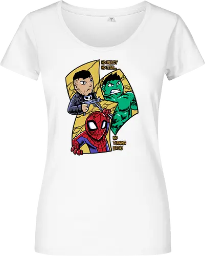 no turning back - Superhero, Superhero, Superhero, superhero, antihero, cool, chibi, cartoon - Damen T-Shirt