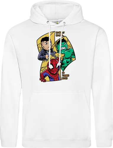 no turning back - Superhero, Superhero, Superhero, superhero, antihero, cool, chibi, cartoon - Standard Hoodie