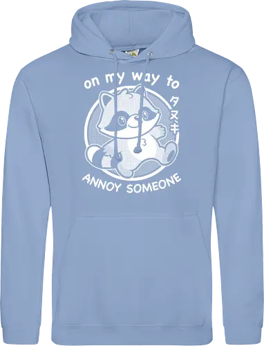 Cute Annoying Raccoon - Cute, Cute Animals, Raccoon, Funny Raccoon, Annoy, Annoyed, Annoying, Tanuki, Fun, Funny, Animal, Pet, Funny Animals, Cute Animals, Pets, Sarcasm, Irony, Joke, Jokes, Adorable, Mascot, Japan, Japanese - Standard Hoodie