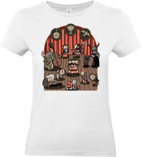 British Comedy Dance - Holy Grail, king arthur, classic, classic movie, movie, movies, comedy, british, british comedy, fun, funny, Music, Dance, white rabbit. Tv Show, Mashup, Adventure, Fantasy, adventure, Meme, Memes, Internet, Ghost, black knight - Standard T-Shirt (Frauen)