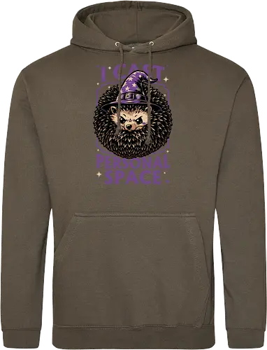 Hedgehog Wizard Magic - Rpg, Hedgehog, Personal Space, Dungeons, Pet, Animal, Fantasy, Adventure, Cool, Funny, Fun, Awesome, Nerd, Geek, Tabletop Game, Tabletop, Tabletop Rpg, Tabletop Gaming, Role-playing Game, Roleplay, Dungeon, Dungeon Master, Sorcery, Sorcerer, Wizard, Ritual, Magic, Magical, Magical Creatures, Magic, Magician, Black Magic - Standard Hoodie