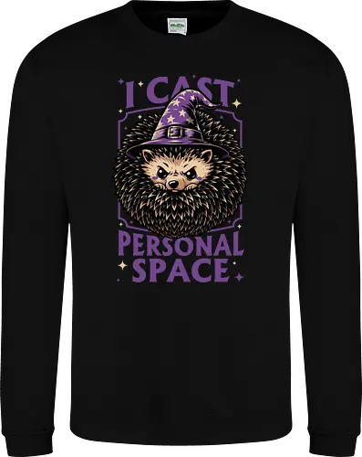 Hedgehog Wizard Magic - Rpg, Hedgehog, Personal Space, Dungeons, Pet, Animal, Fantasy, Adventure, Cool, Funny, Fun, Awesome, Nerd, Geek, Tabletop Game, Tabletop, Tabletop Rpg, Tabletop Gaming, Role-playing Game, Roleplay, Dungeon, Dungeon Master, Sorcery, Sorcerer, Wizard, Ritual, Magic, Magical, Magical Creatures, Magic, Magician, Black Magic - Sweatshirt
